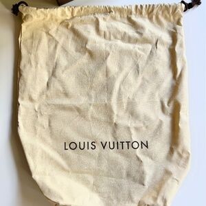 Authentic Louis Vuitton Large Dust Bag Cream color